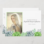 Eleganter, kulinarischer Garten im Locarno Dankeskarte (Vorne/Hinten)