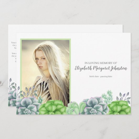 Eleganter, kulinarischer Garten im Locarno Dankeskarte (Vorne/Hinten)