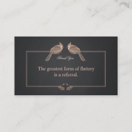 Eleganter Kunde Dankeschön-Empfehlungskarte Empfehlungskarte