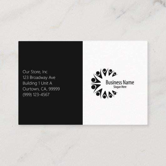 Eleganter Kundendanke Visitenkarte (Rückseite)