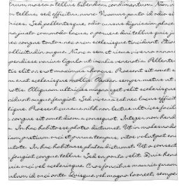 Eleganter kundenspezifischer Schwarzweiss-Text Duschvorhang