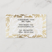 Eleganter kundenspezifischer visitenkarte (Rückseite)