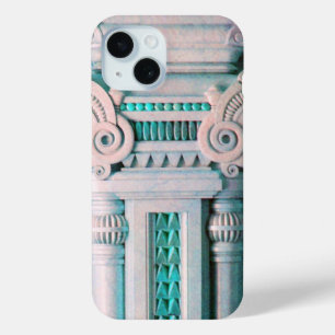 ELEGANTER KÜNSTLER PINK BLAUE FANTASY DECOR iPhone 15 HÜLLE