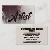 Eleganter Künstler Visitenkarte (Vorne/Hinten)
