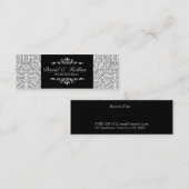 Eleganter künstlerischer fördernder mini visitenkarte (Vorne/Hinten)