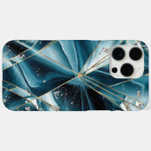 Eleganter Kupfer | Feminine Opulent Aquamarin Gold Case-Mate iPhone Hülle (Rückseite (Horizontal))