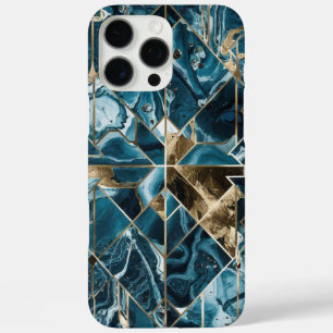 Eleganter Kupfer   Feminine Opulent Aquamarin Gold iPhone 16 Pro Max Hülle