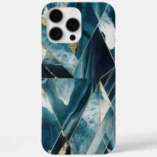 Eleganter Kupfer   Feminine Opulent Aquamarin Gold iPhone 16 Pro Max Hülle