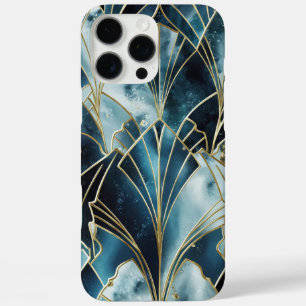 Eleganter Kupfer   Feminine Opulent Aquamarin Gold iPhone 16 Pro Max Hülle
