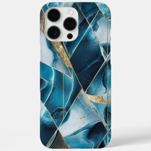 Eleganter Kupfer   Feminine Opulent Aquamarin Gold iPhone 16 Pro Max Hülle