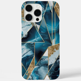 Eleganter Kupfer | Feminine Opulent Aquamarin Gold iPhone 16 Pro Max Hülle