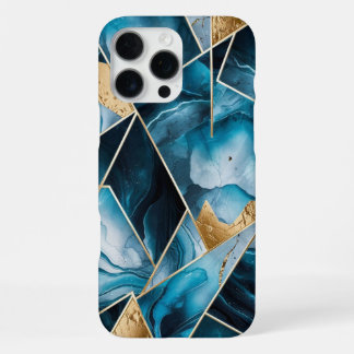 Eleganter Kupfer | Feminine Opulent Aquamarin Gold iPhone 16 Pro Max Hülle