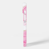 Eleganter Kupfer | Girly Rose Gold Marmor Case-Mate iPhone Hülle (Rückseite / Links)