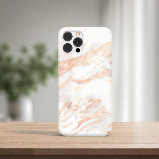 Eleganter Kupfer | Girly Rose Gold Marmor Case-Mate iPhone Hülle
