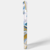 Eleganter Kupfer | Girly Rose Gold Marmor Case-Mate iPhone Hülle (Rückseite / Links)