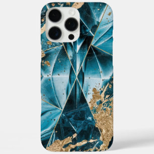 Eleganter Kupfer   Opulous Aquamarin Gold von Frau iPhone 16 Pro Max Hülle