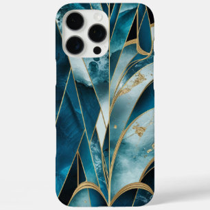 Eleganter Kupfer   Opulous Aquamarin Gold von Frau iPhone 16 Pro Max Hülle
