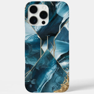 Eleganter Kupfer   Opulous Aquamarin Gold von Frau iPhone 16 Pro Max Hülle