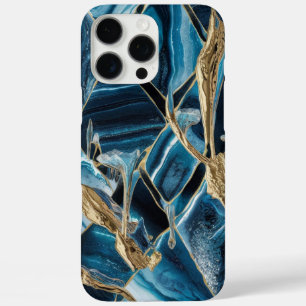 Eleganter Kupfer   Opulous Aquamarin Gold von Frau iPhone 16 Pro Max Hülle