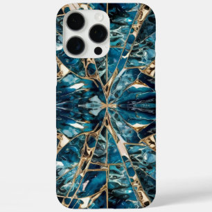 Eleganter Kupfer   Opulous Aquamarin Gold von Frau iPhone 16 Pro Max Hülle