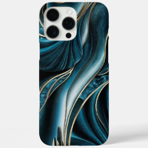 Eleganter Kupfer   Opulous Aquamarin Gold von Frau iPhone 16 Pro Max Hülle