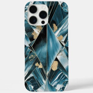 Eleganter Kupfer   Opulous Aquamarin Gold von Frau iPhone 16 Pro Max Hülle