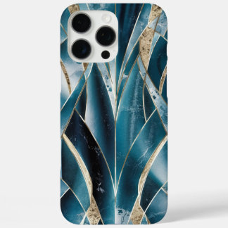 Eleganter Kupfer | Opulous Aquamarin Gold von Frau iPhone 16 Pro Max Hülle