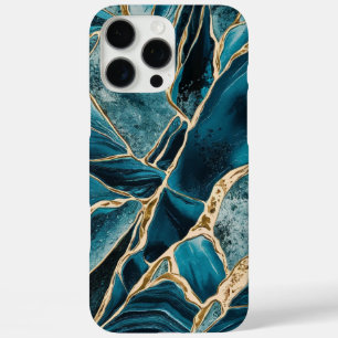 Eleganter Kupfer Opulous Aquamarin Gold von Frau iPhone 16 Pro Max Hülle