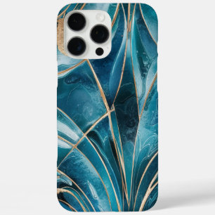Eleganter Kupfer Opulous Aquamarin Gold von Frau iPhone 16 Pro Max Hülle