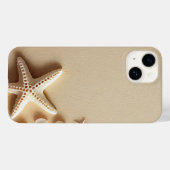 Eleganter Kupfer | Weißer Seestern Case-Mate iPhone Hülle (Rückseite (Horizontal))