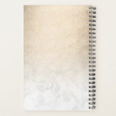 Eleganter Kupfergold-Makeup-Künstler Planer (Rückseite)