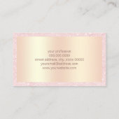 Eleganter kupferner Rosengold- u. Visitenkarte (Rückseite)