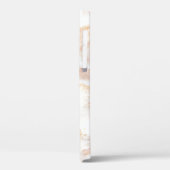 Eleganter Kupferstich-Rose Goldmarmor Case-Mate iPhone Hülle (Rückseite / Links)