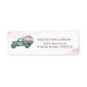 eleganter Kürbisrucker Rosa Rücksendeadresse (Vorne)