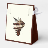Eleganter Küstensee Seashell Butterfly Geschenkschachtel (Rückseite)