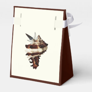 Eleganter Küstensee Seashell Butterfly Geschenkschachtel
