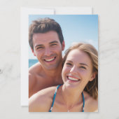 Eleganter Küstenstrand Einladung (Rückseite)