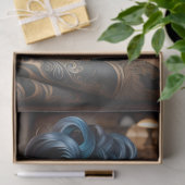 Eleganter Lady Boss mit Tattoo und Dragon Decoupag Seidenpapier (Geschenk)