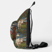 Eleganter ländlicher schicker bohoner Kuhhof Crossbody Bag (Rechts)