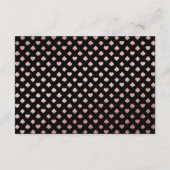 Eleganter Las Vegas Hochzeit in Urlaubsort Empfang Begleitkarte (Rückseite)