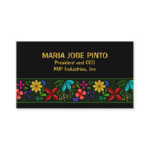 Eleganter lateinamerikanischer Folk Floral Mitarbe