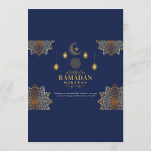 Eleganter Laternen-Glanz Ramadan-Gruß Einladung