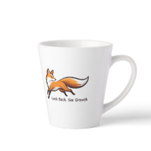 Eleganter Laufender Fuchs "Schaue zurück. Sieh Wac