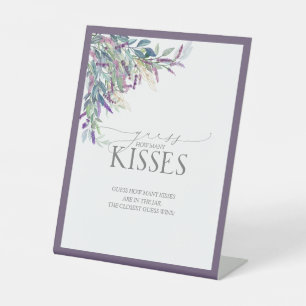 Eleganter Lavendel Floral Wasserfarbe Wie viele Kü Sockelschild