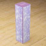 Eleganter Lavendel Glitzer und Glitzern Wein-Geschenkverpackung<br><div class="desc">Eleganter lila Lavendel Glitzer und Glitzern.</div>