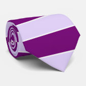 Eleganter Lavendel und Lila horizontale Streifen Krawatte (Gerollt)