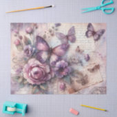 Eleganter Lavendel Vintage Entdeckungsreise Seidenpapier (Basteln)