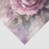 Eleganter Lavendel Vintage Entdeckungsreise Seidenpapier (Detail)