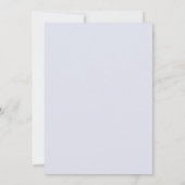 Eleganter Lavender Botanische Hochzeitsempfang Einladung (Rückseite)