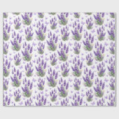 Eleganter Lavender Butterfly Lila Geschenkpapier (Flach)